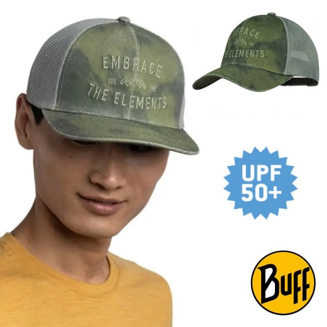 【BUFF】防曬遮陽 探險家棒球網帽.登山健行帽.休閒運動帽.鴨舌帽.跑步帽/BF133559-809 森林綠✿30E010